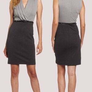 Elegant Calvin Klein Gray and Black Women's Dress